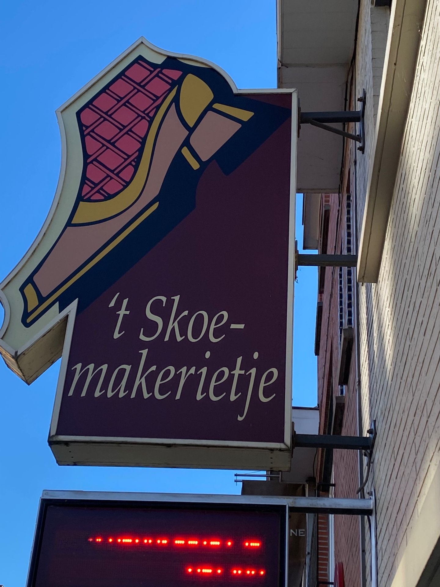 Uithangbord ’t Skoemakerietje