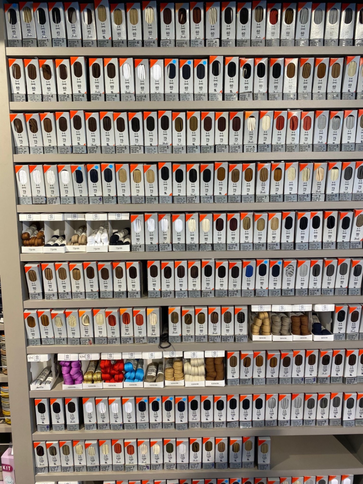 Veters in alle maten en kleuren
